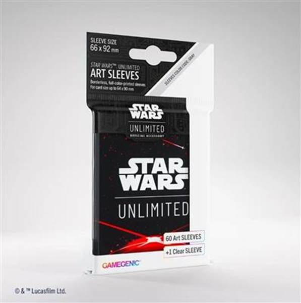 Gamegenic Star Wars: Unlimited Art Sleeves Card Back Red 60 Kortlommer
