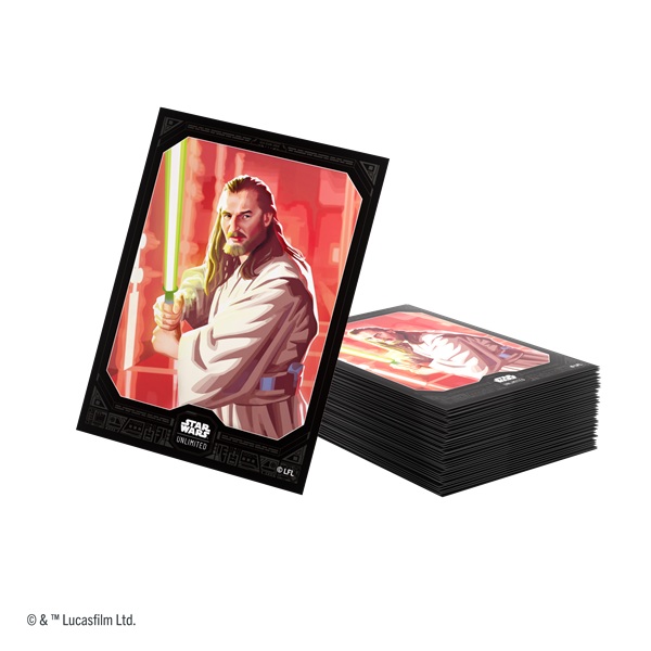 Gamegenic Star Wars: Unlimited Legends Of The Force Premium Art Sleeves Qui-gon 60 Kortlommer