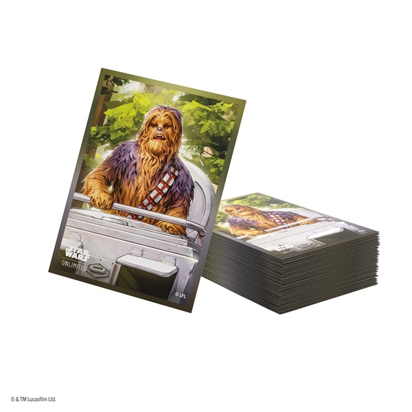 Gamegenic Star Wars: Unlimited Premium Art Sleeves Set : Homeworlds Chewbacca 80 Kortlommer