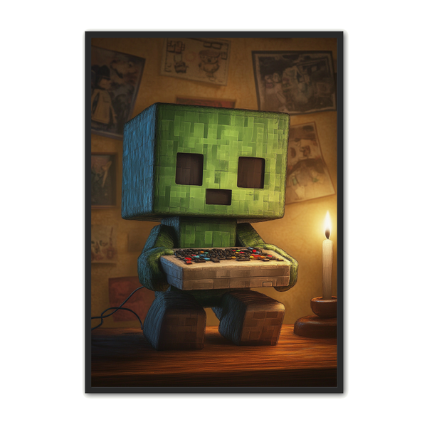 Gamer Plakat 427 Retro Creeper Gamer