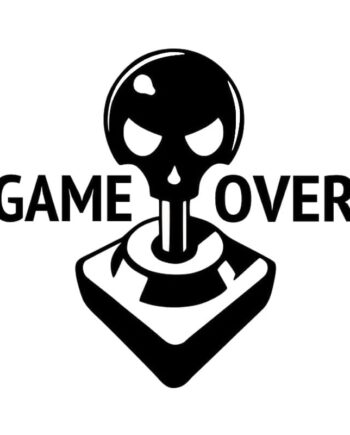 Gamer Wallsticker  Game Over  Sej Gaming Wallsticker  42x45cm
