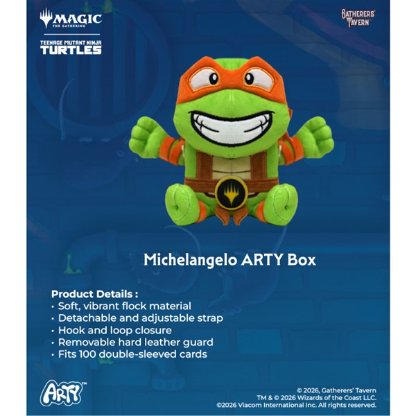 Gatherers Tavern Magic: The Gathering: Arty Deck Box: Teenage Mutant Ninja Turtles Michelangelo