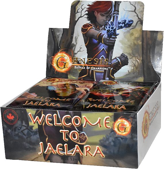 Genesis: Battle Of Champions Tcg: Welcome To Jaelara Booster Display Box Med 24 Pakker