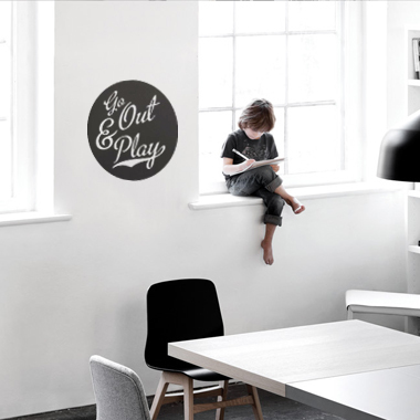 Go Out   Play Wallsticker Af Alan Smithee  38x38 Cm