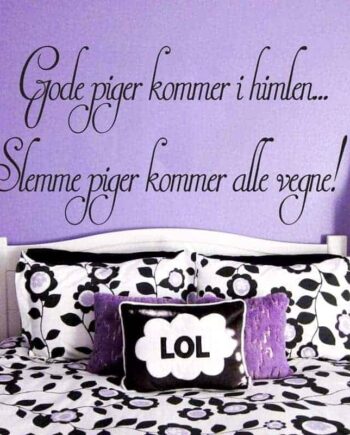 Gode Piger Kommer   Himlen Wallsticker