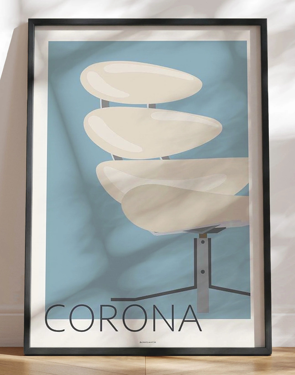 Grafisk Plakat Corona Stol