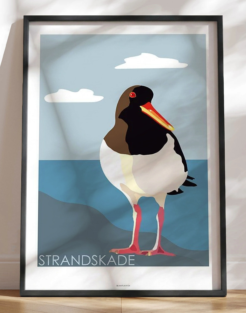 Grafisk Plakat Strandskade