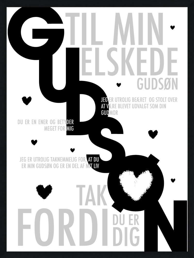 Gudsøn Plakat Personlig Plakat