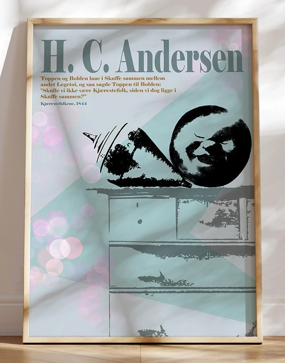 Andersen Plakat Kærestefolkene  Toppen Og Bolden