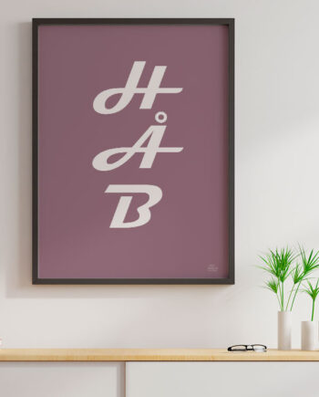 Håb-plakat Rosa 21   29    A4  Kr  199 -