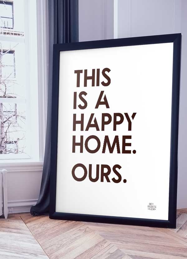 Happy Home-plakat 21   29    A4  Kr  199 -