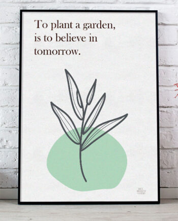 Haveplakat Believe 29     21 Cm  A4  Kr  199 -