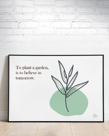 Haveplakat Believe Vandret 29     21 Cm  A4  Kr  199 -