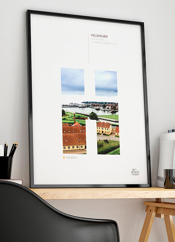 Helsingør Plakat Havnen 21   29    A4  Kr  199 -