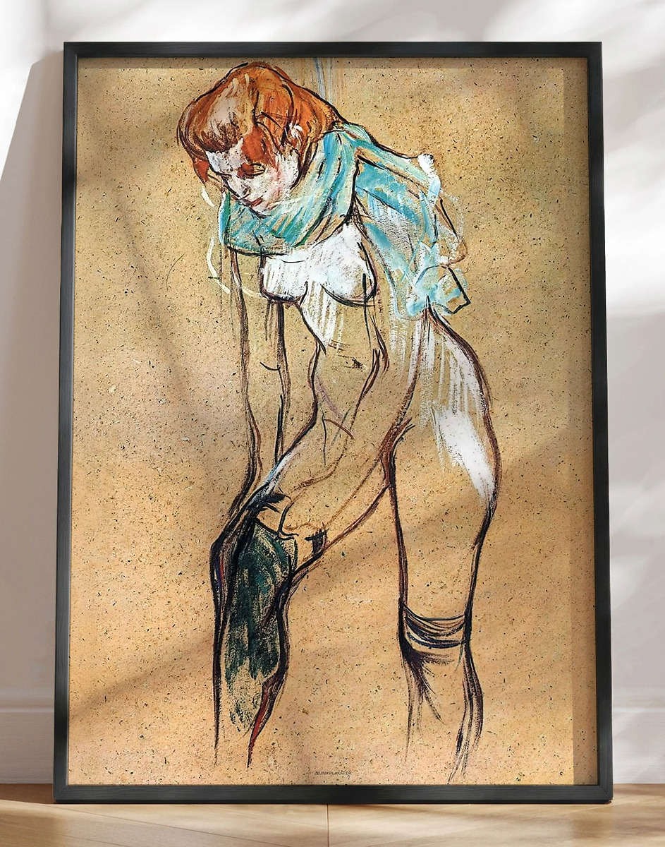 Henri De Toulouse-lautrec Woman Pulling On Her Stocking