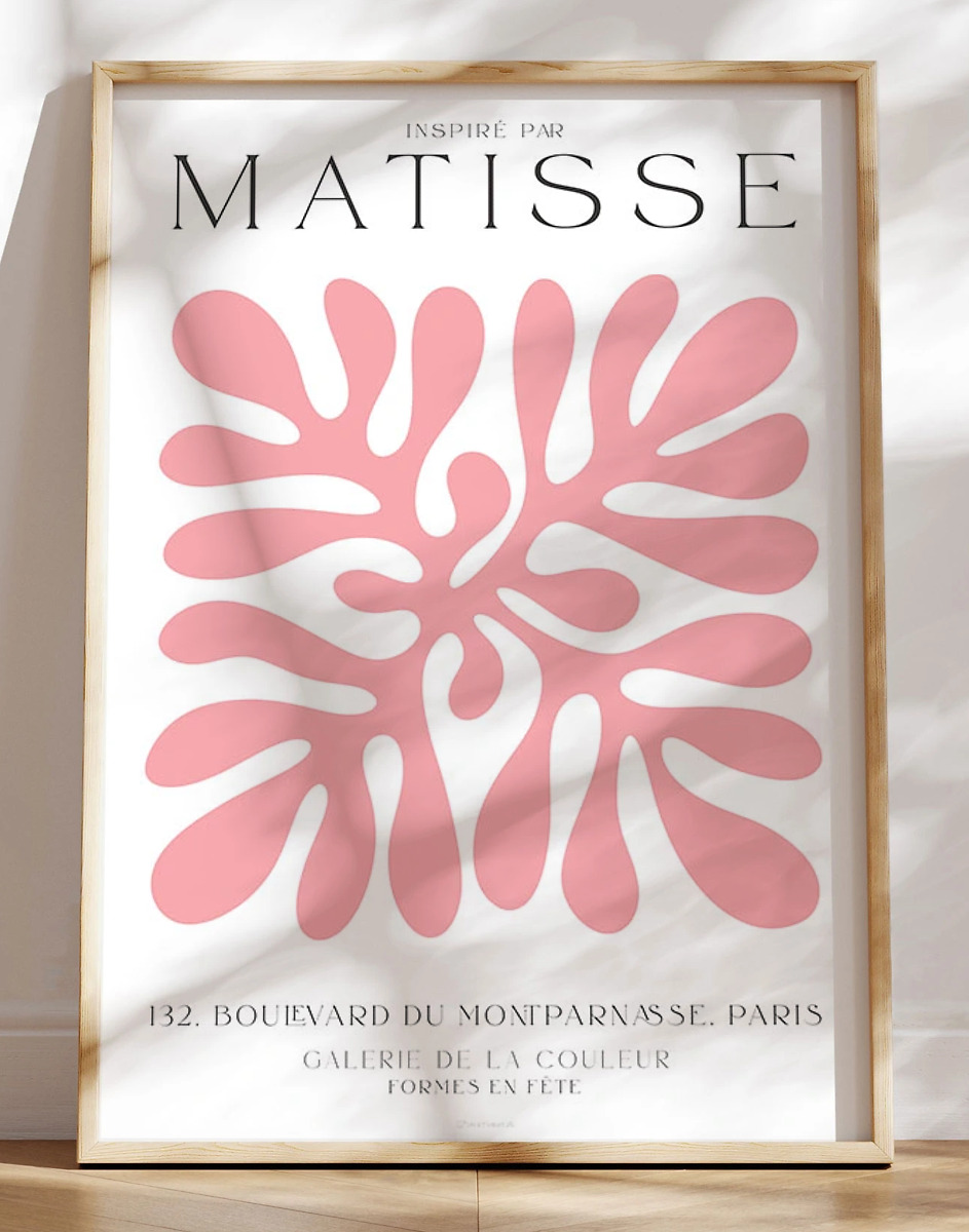 Henri Matisse Plakat Formes En Fãªte  Pink