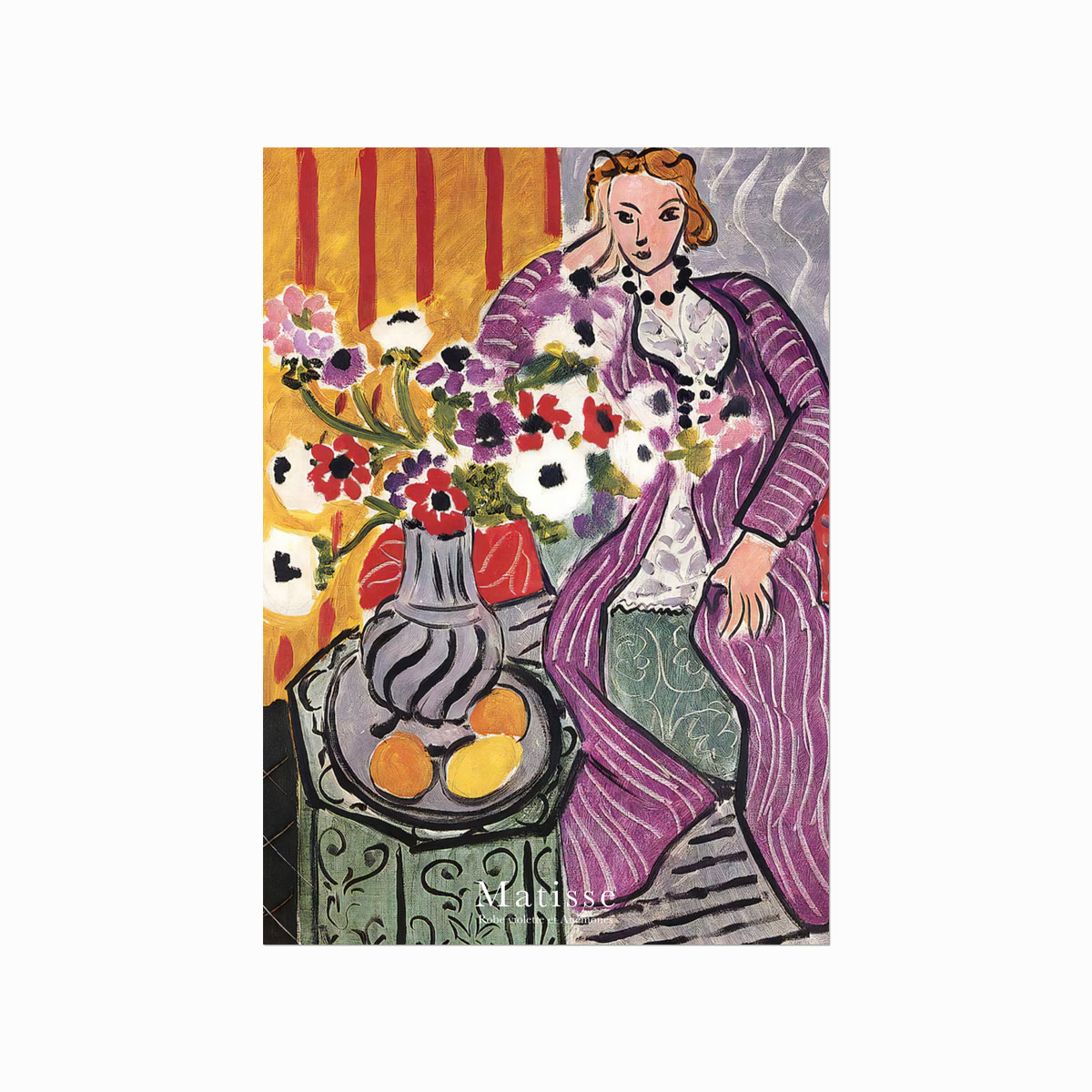 Henri Matisse Plakat  Robe Violette Et Anémones