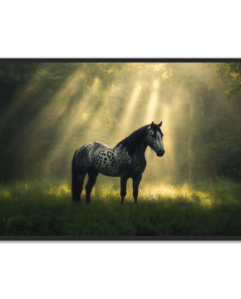 Hest Plakat 14 Plettet Skønhed   Skovens Lys
