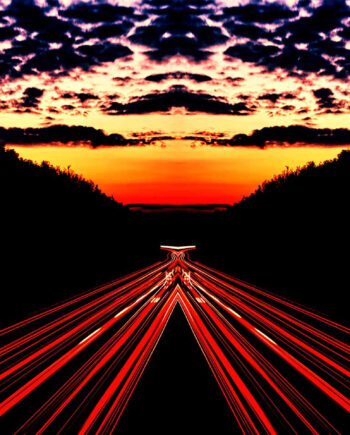 Highway Lighttrails Af Palle Hasling Jakobsen