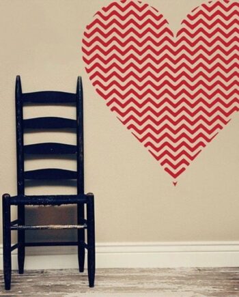 Hjerte Linjer Wallsticker