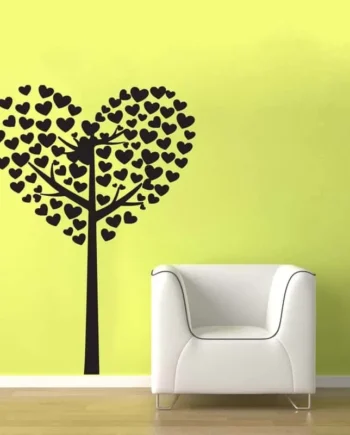 Hjerte Træ Wallsticker