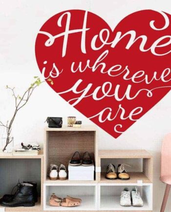 Home Heart Wallsticker