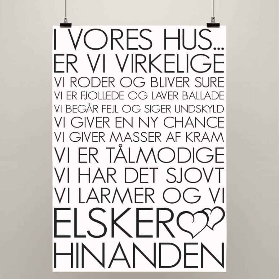 Vores Hus Plakat