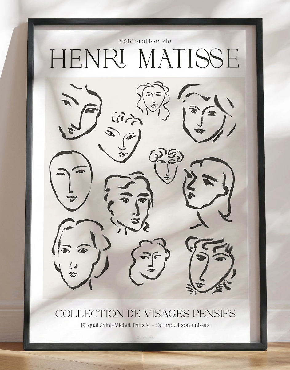 Inspired By Matisse Female Faces