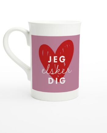 Jeg Elsker Dig  Porcelænskrus  295 Ml