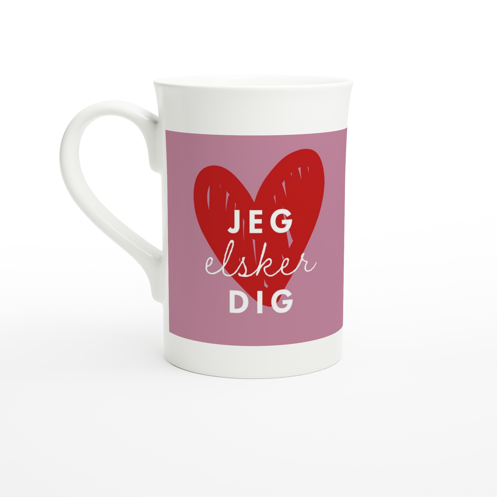Jeg Elsker Dig  Porcelænskrus  295 Ml