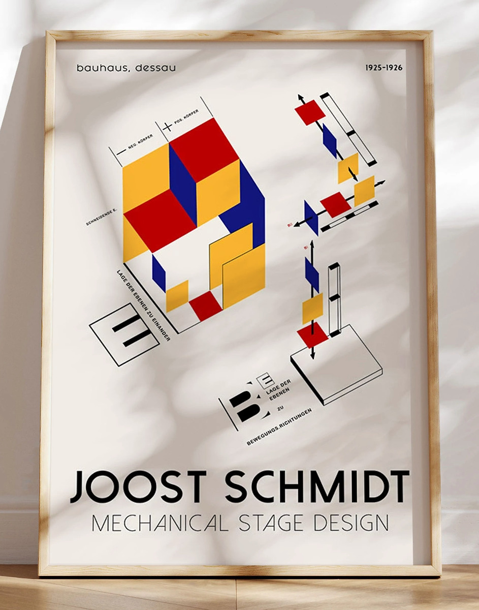 Joost Schmidt Plakat Mechanical Stage Design