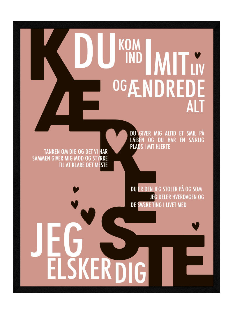 Kæreste Plakat Personlig Plakat