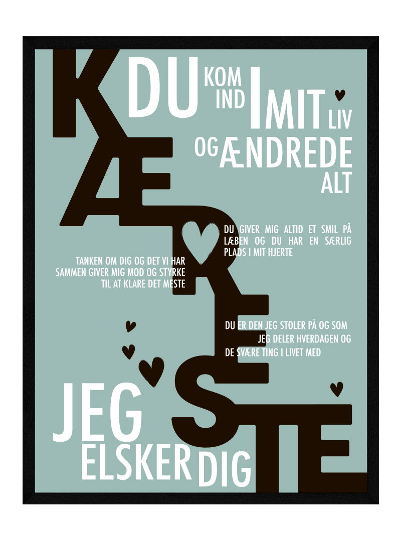 Kæreste Plakat Personlig Plakat