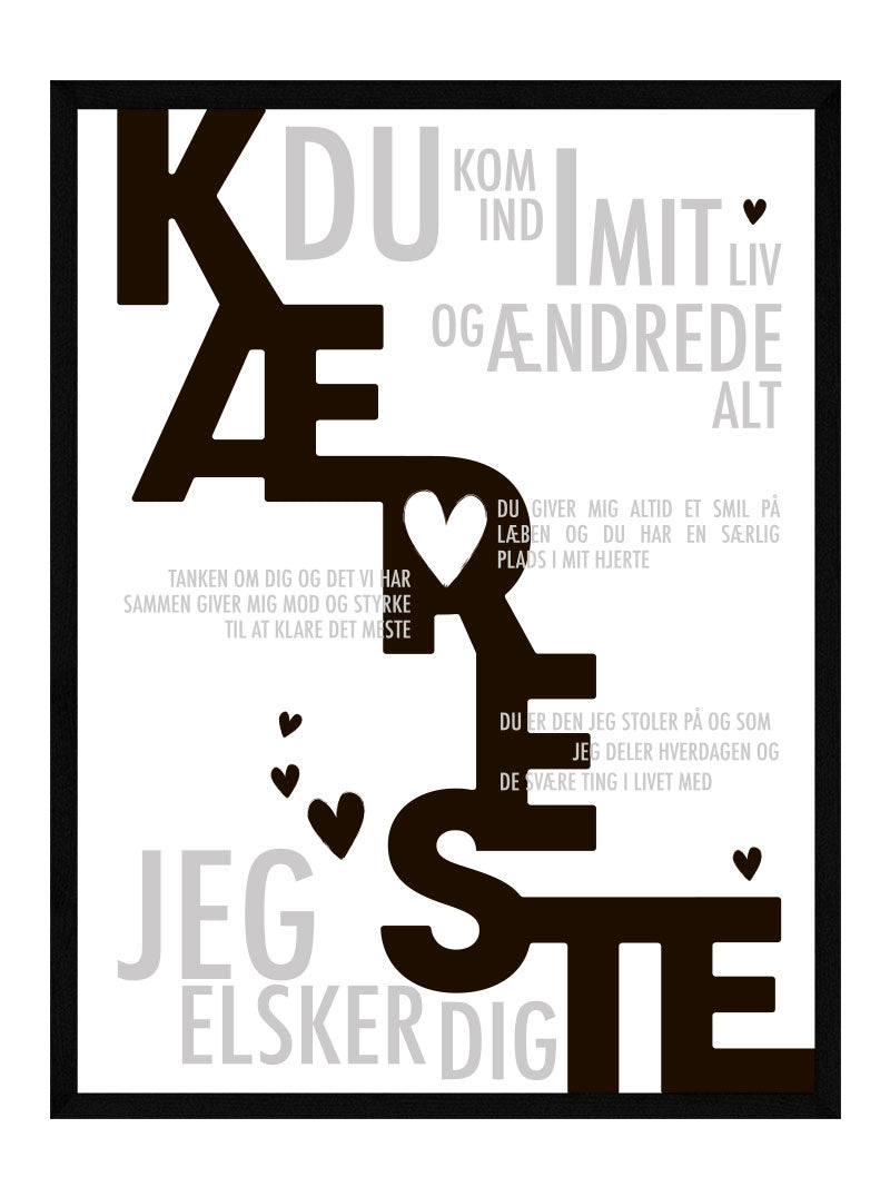 Kæreste Plakat Personlig Plakat