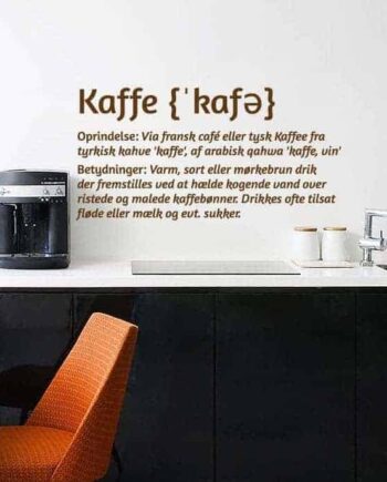 Kaffe Wallsticker