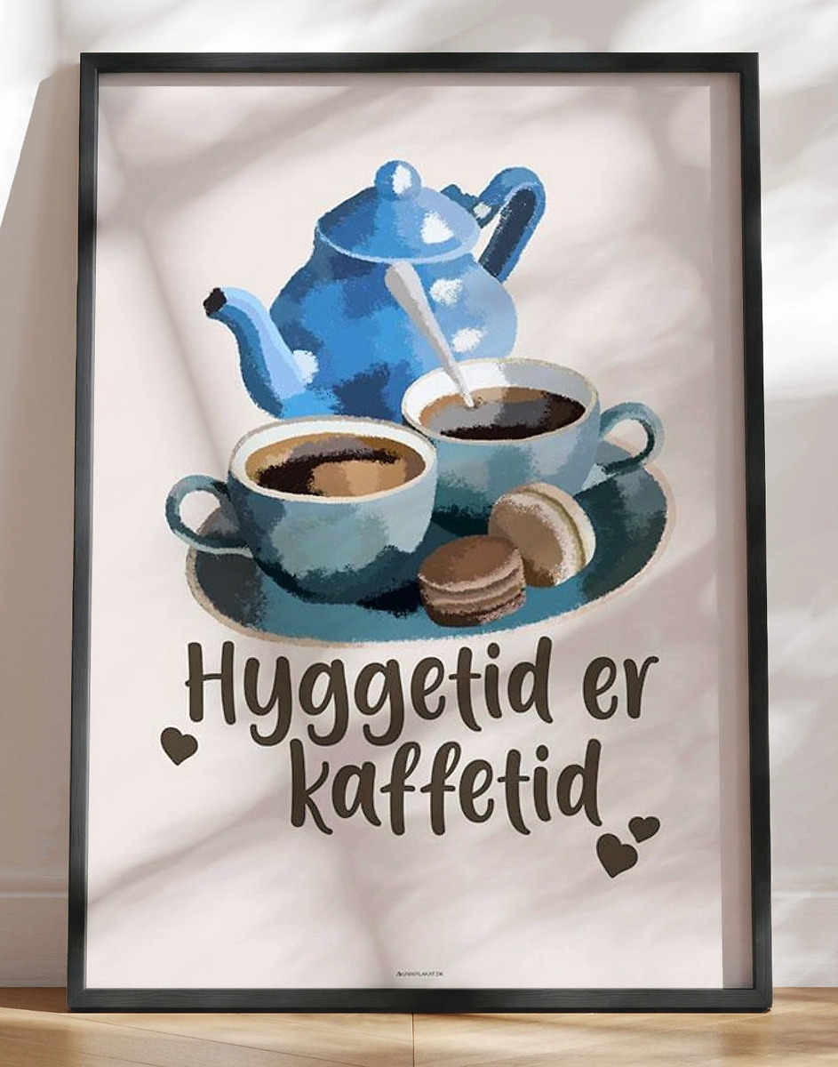 Kaffeplakat Kaffetid Er Hyggetid