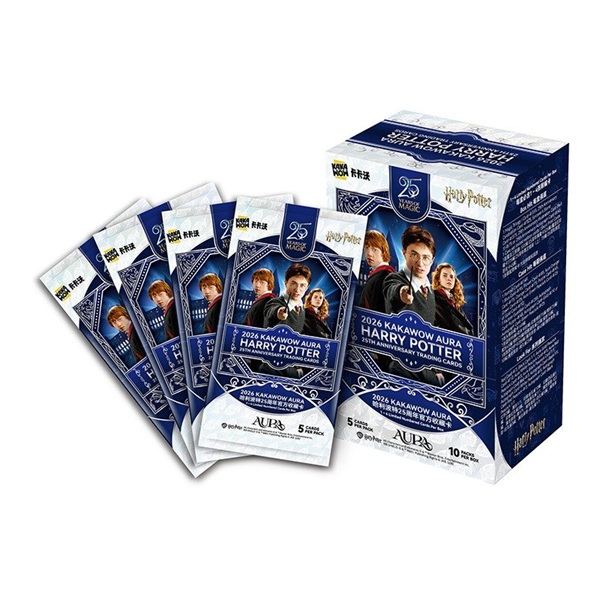 Kakawow Aura 2026 Harry Potter: 25th Anniversary Trading Cards Booster Box Box Med 10 Pakker