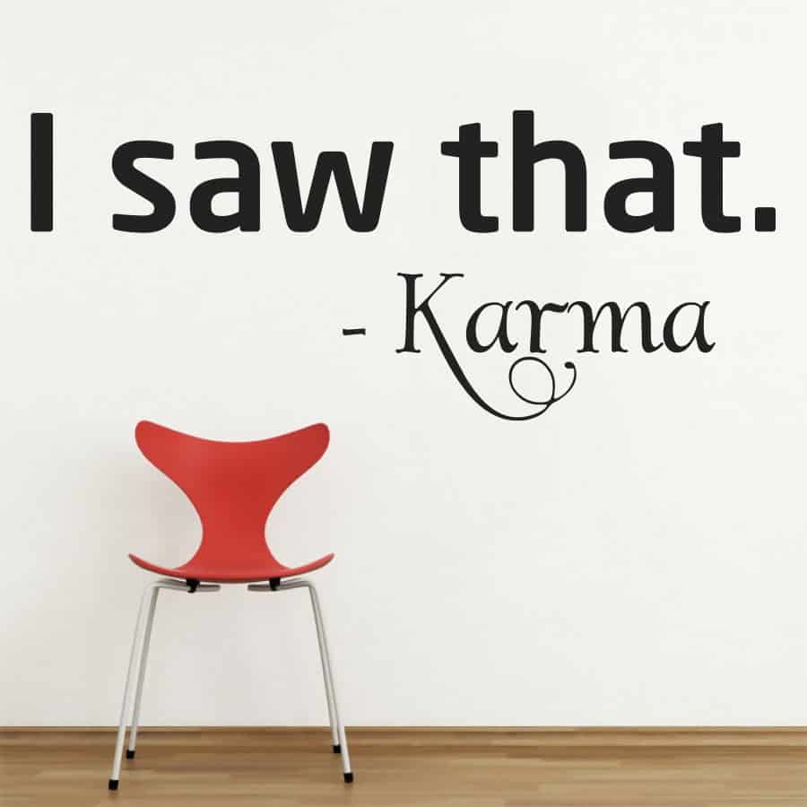Karma Wallsticker