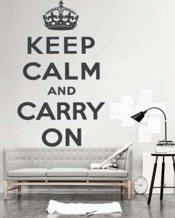 Keep Calm And Carry On Wallsticker
