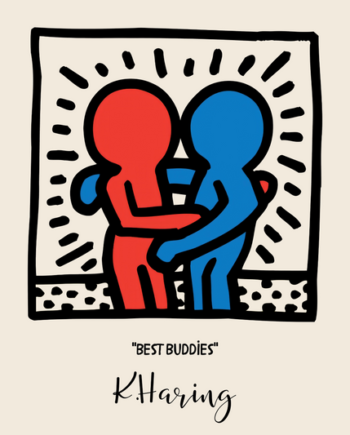 Keith Haring Plakat   Best Buddies