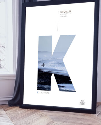 Klitmøller-plakat Cold Hawaii 21   29    A4  Kr  199 -