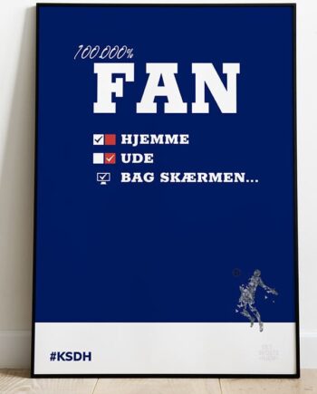Kom Så De Hviiie-fan-plakat 21   29    A4  Kr  199 -