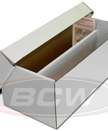 Kortkasse Opbevaringsboks  Hvid Pap  Graded Shoe Box Holder 350 Kort   Toploaders  Bcw- -bx-gsb