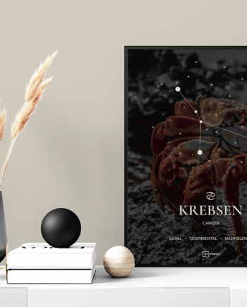 Krebsen Stjernetegn Plakat Motiv 60 84 Cm  A1