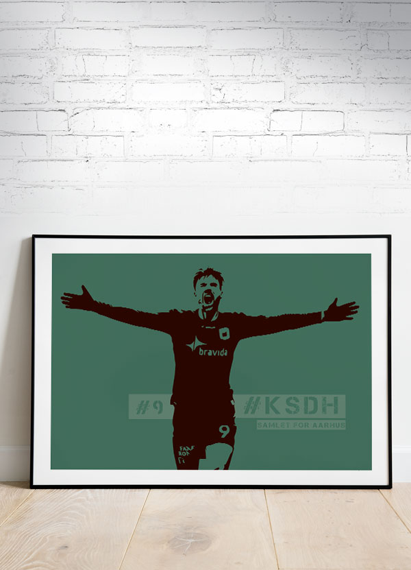 Ksdh Agf-plakat Nr Vandret Grøn 29 21 Cm A4 Kr 199 -
