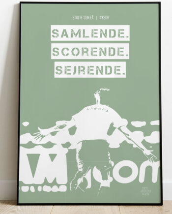 Ksdh Fodboldplakat Samlende Grøn 21   29    A4  Kr  199 -