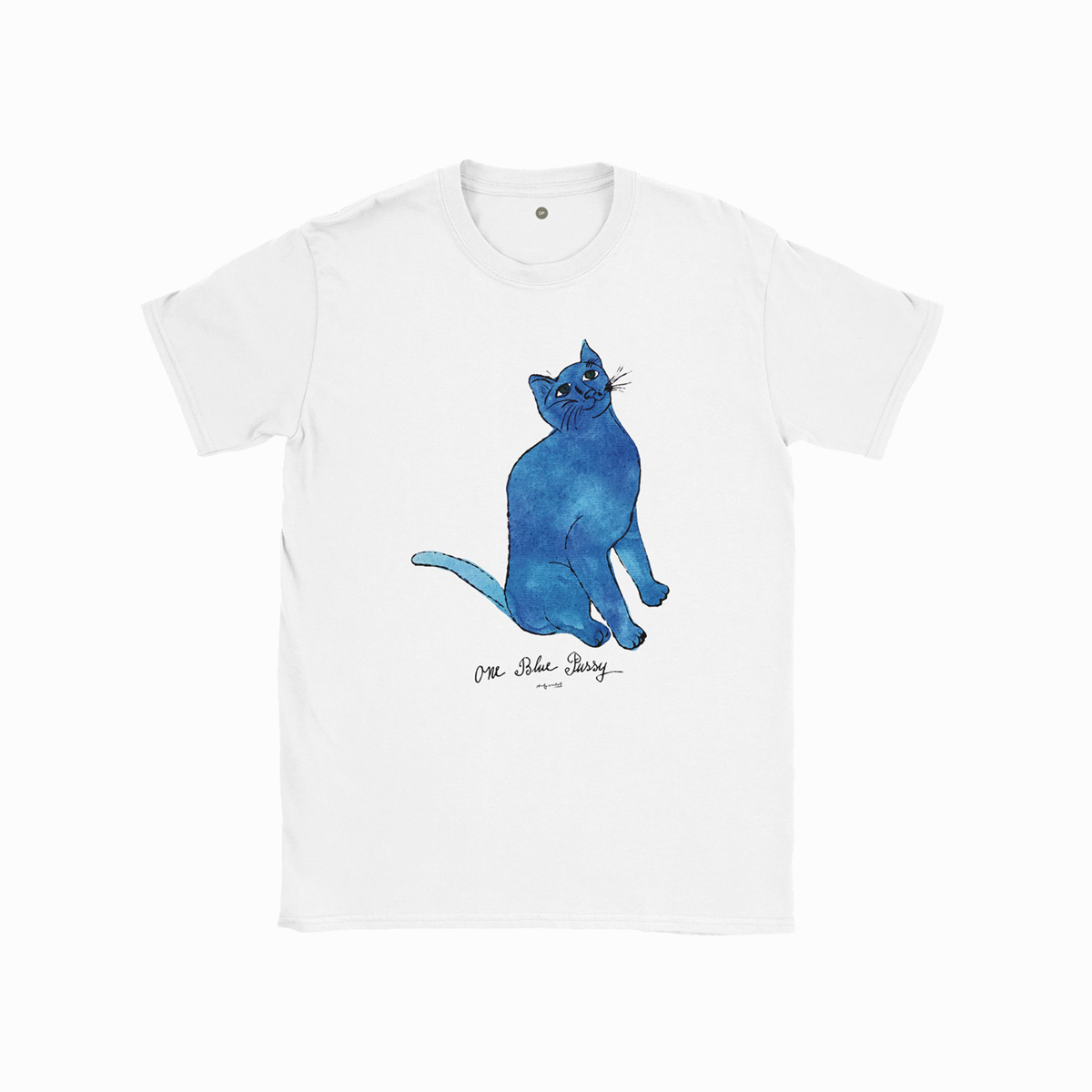 Unisex Kunst  -shirt   Andy Warhol  One Blue Pussy