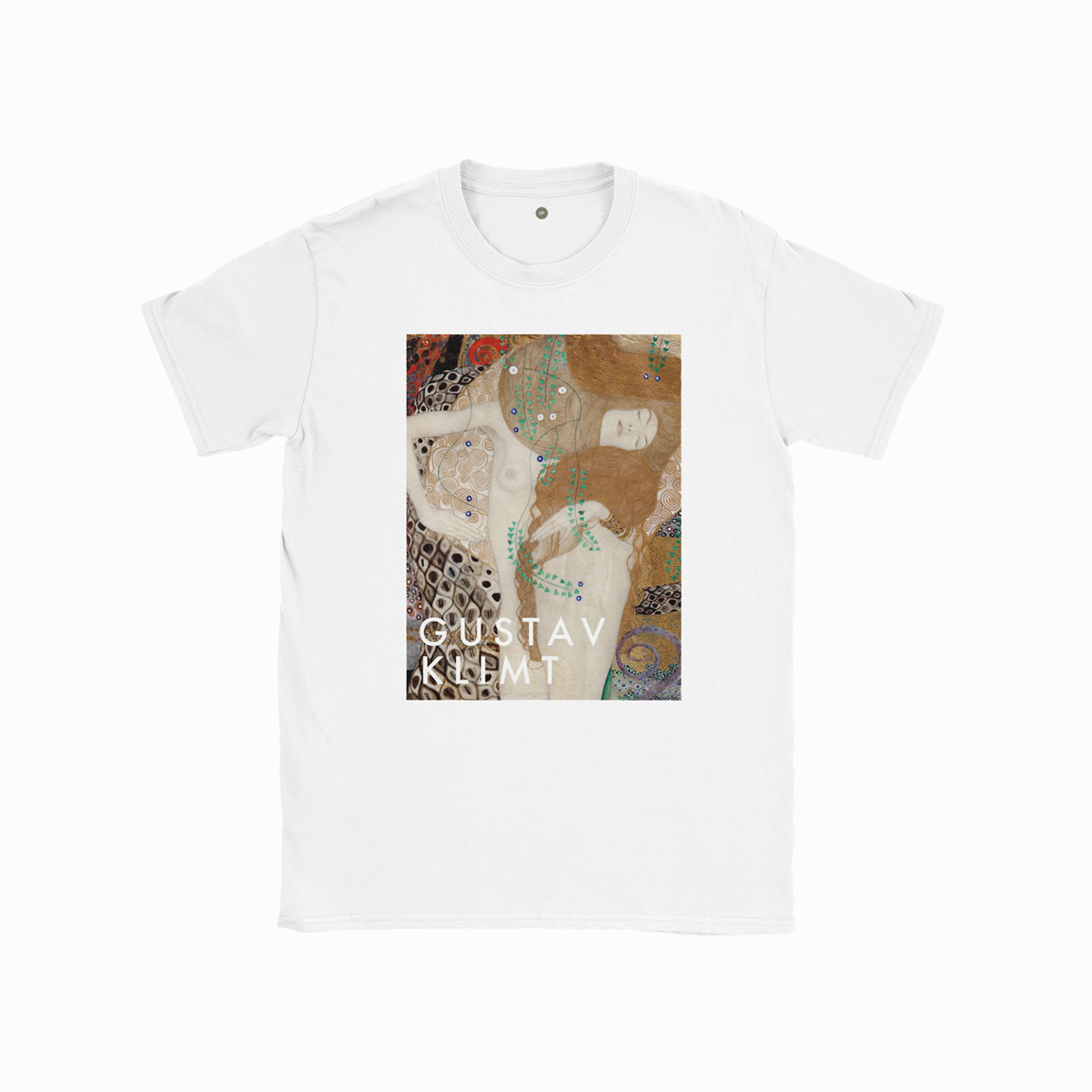 Unisex Kunst  -shirt   Gustav Klimt  Water Serpents 01