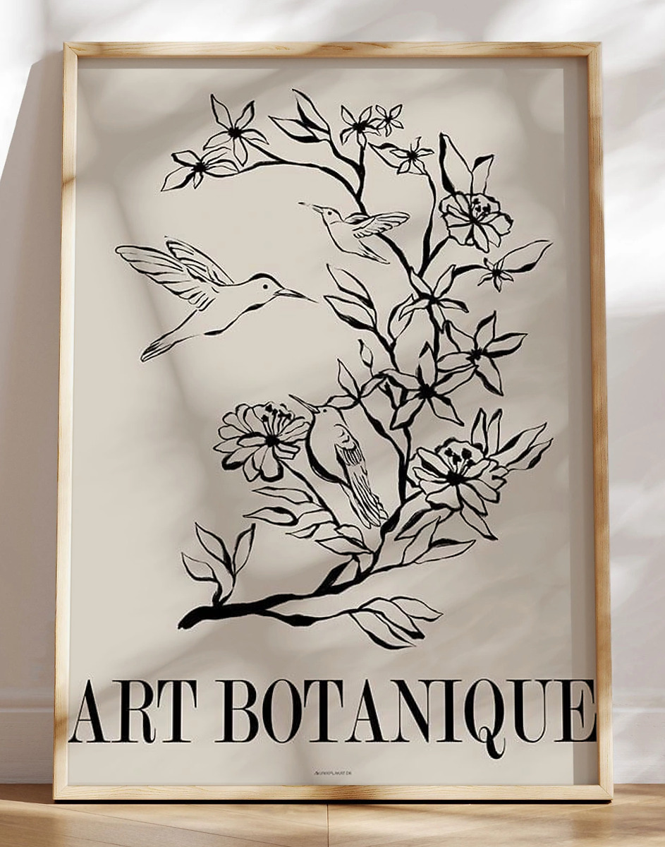 Kunstplakat Art Botanique