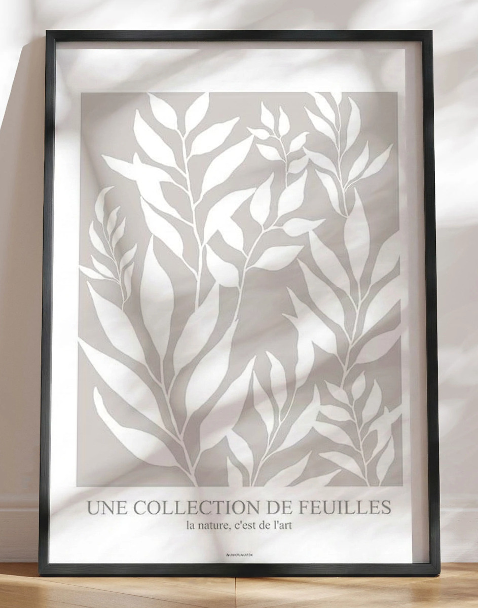 Kunstplakat Collection De Feuilles